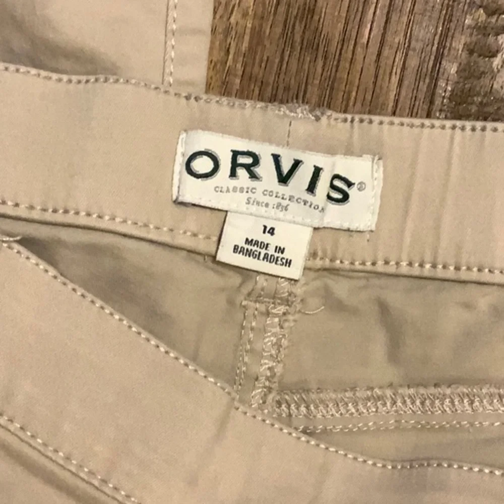 Ladies Orvis elastic waist pull on crop pants. - Picture 4 of 4